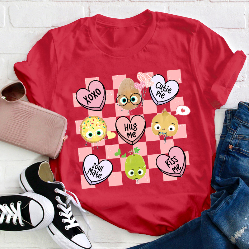 Xoxo Hug Me Kiss Me Teacher T-Shirt