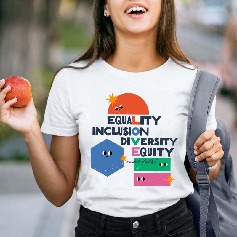 Equality Inclusion Diversity Equality Teacher T-Shirt