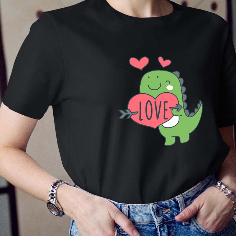 Dino Love Teacher T-Shirt