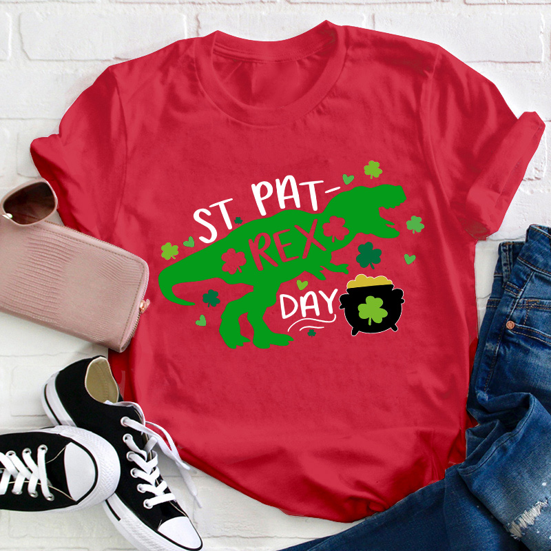 St Pat Rex Day Teacher T-Shirt