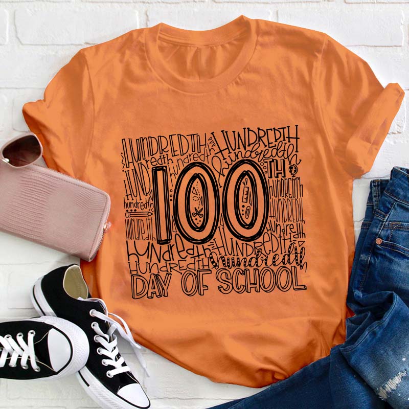 100 Days Of School Teacher T-Shirt