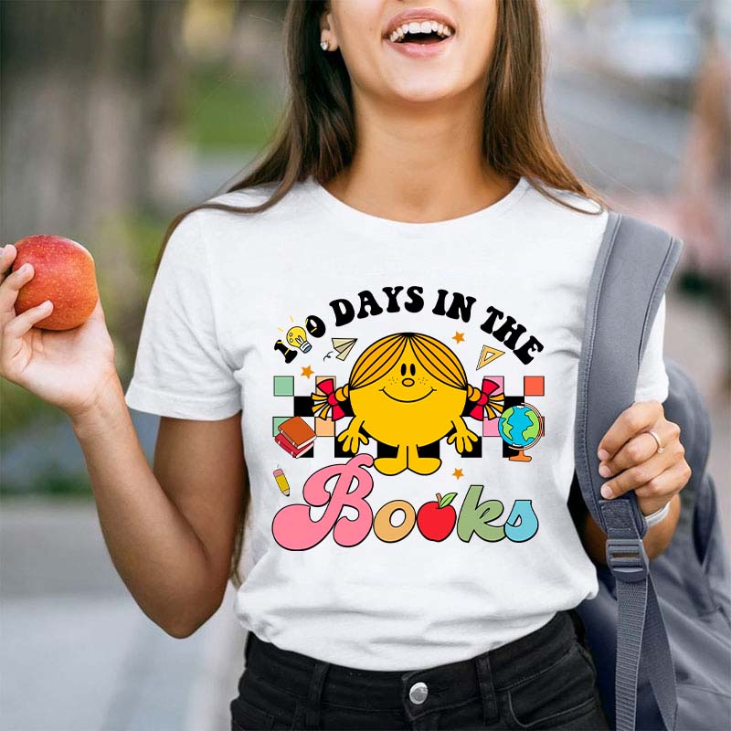 100 Days In The Books Teacher T-Shirt