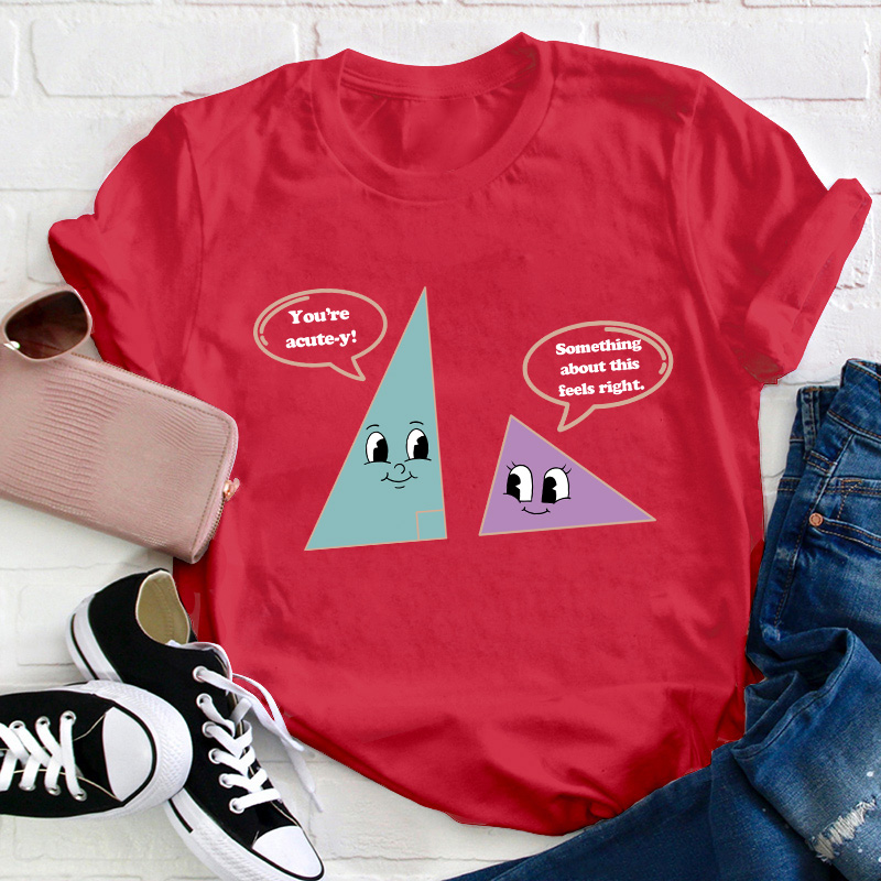 Something About This Feels Right Teacher T-Shirt