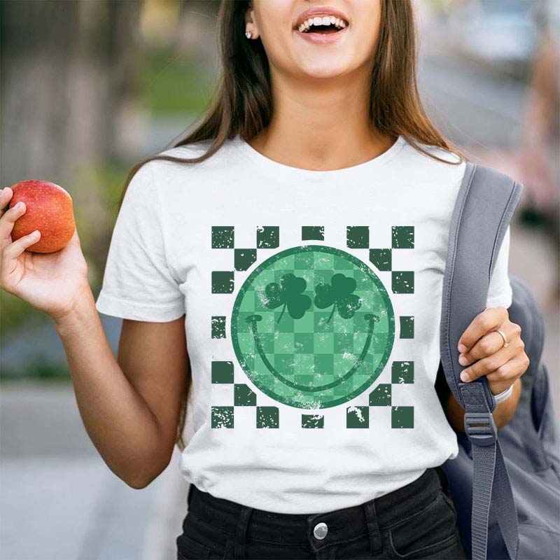 Smiley St Patricks Teacher T-Shirt