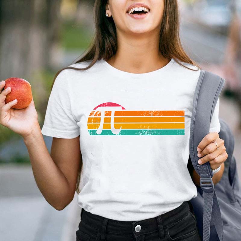 Retro Pi Teacher T-Shirt