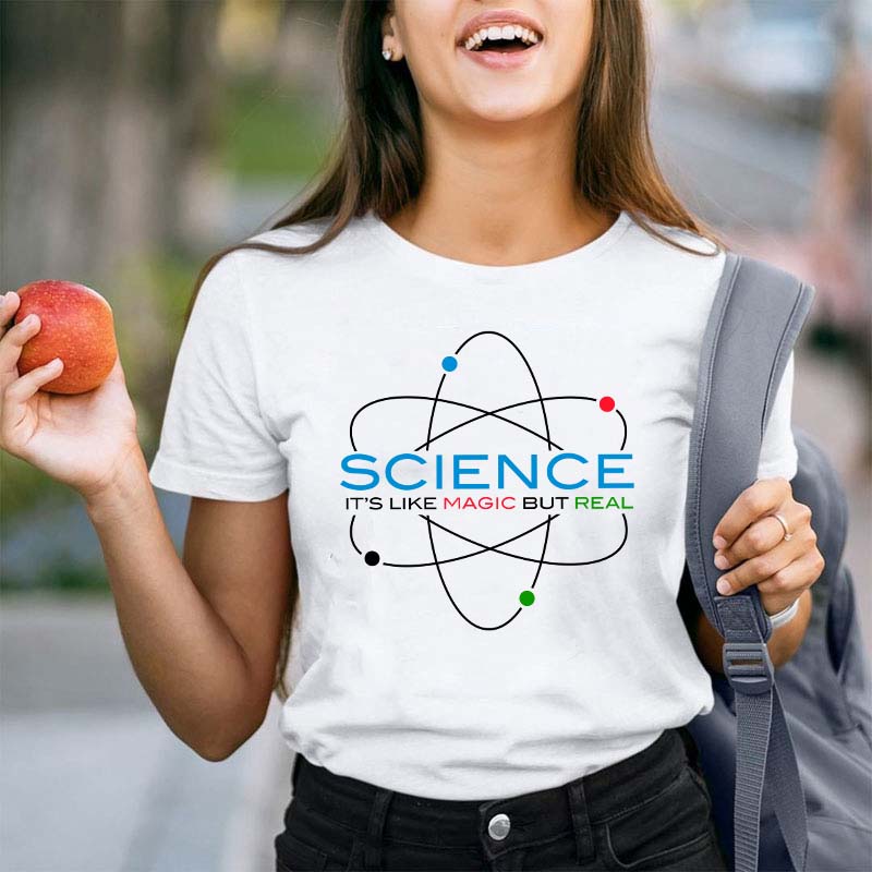 Science It's Like Magic But Real Teacher T-Shirt