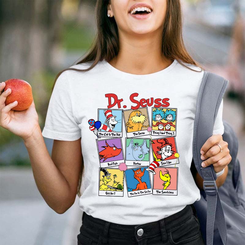 Cartoon Characters Teacher T-Shirt