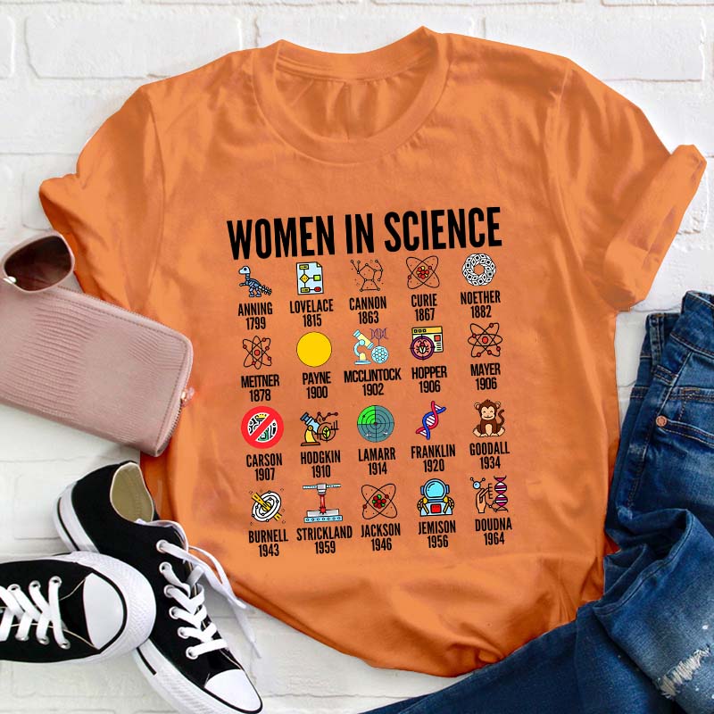 Women In Science Teacher T-Shirt