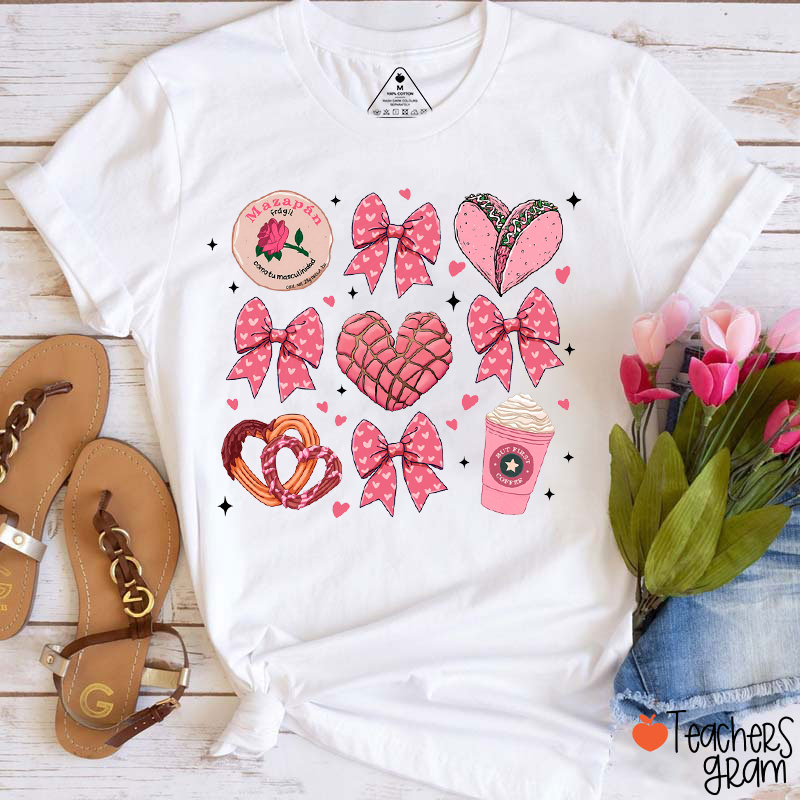 Valentine Concha Pan Dulce Teacher T-Shirt