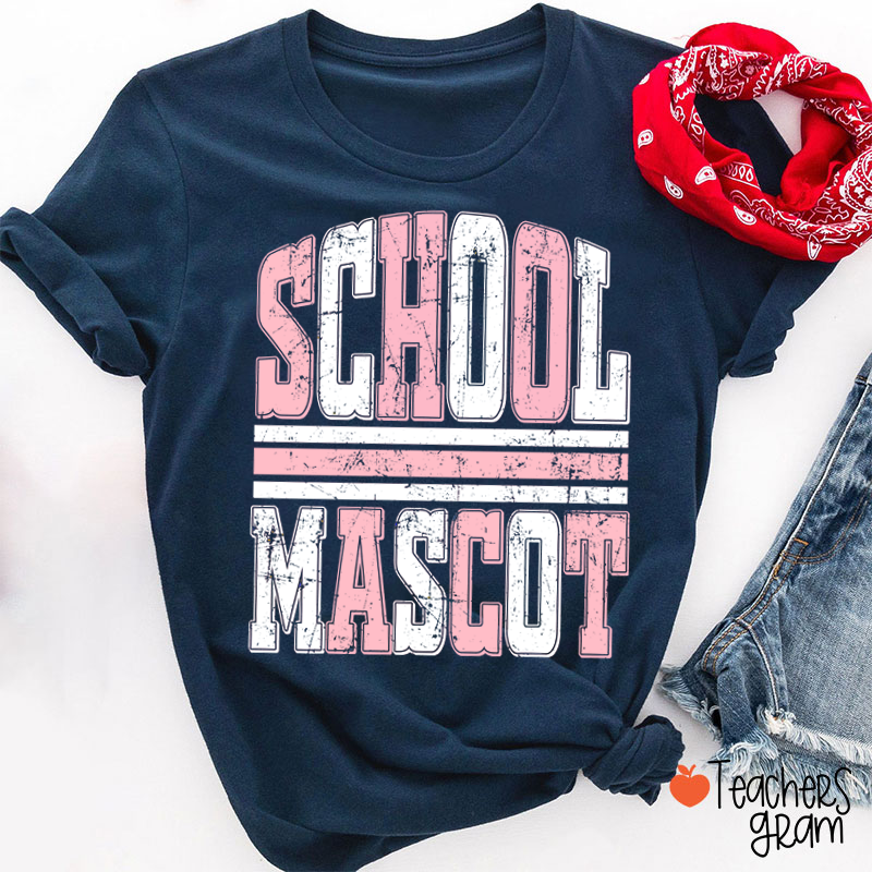 Personalized Sport Distressed Striped Teacher T-Shirt