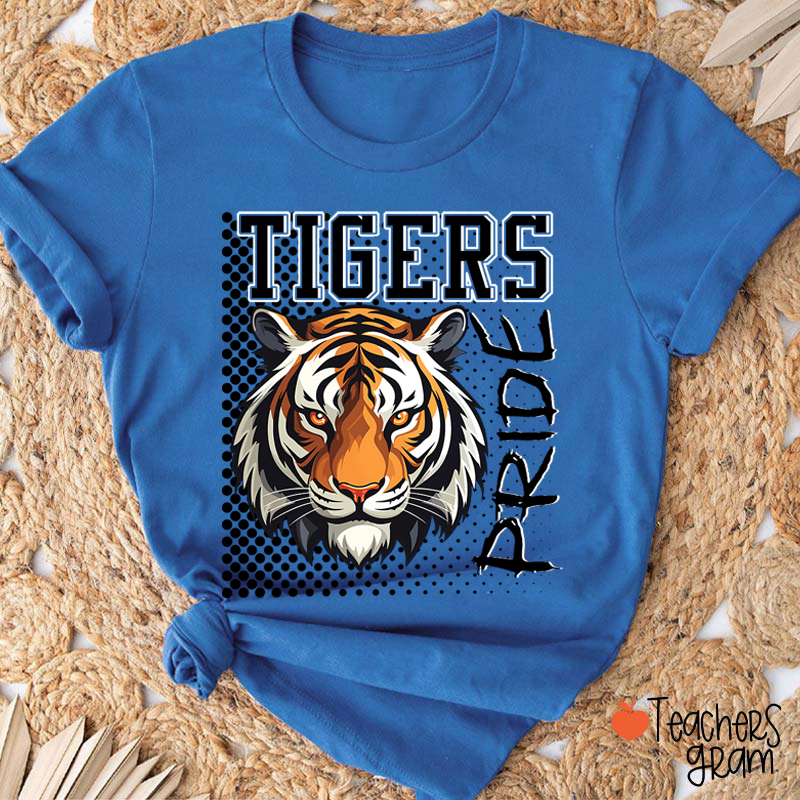 Personalized Colorful Mascot Pride Teacher T-Shirt