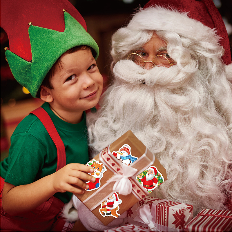 Waterproof Christmas 100 PCS Teacher Stickers Pack