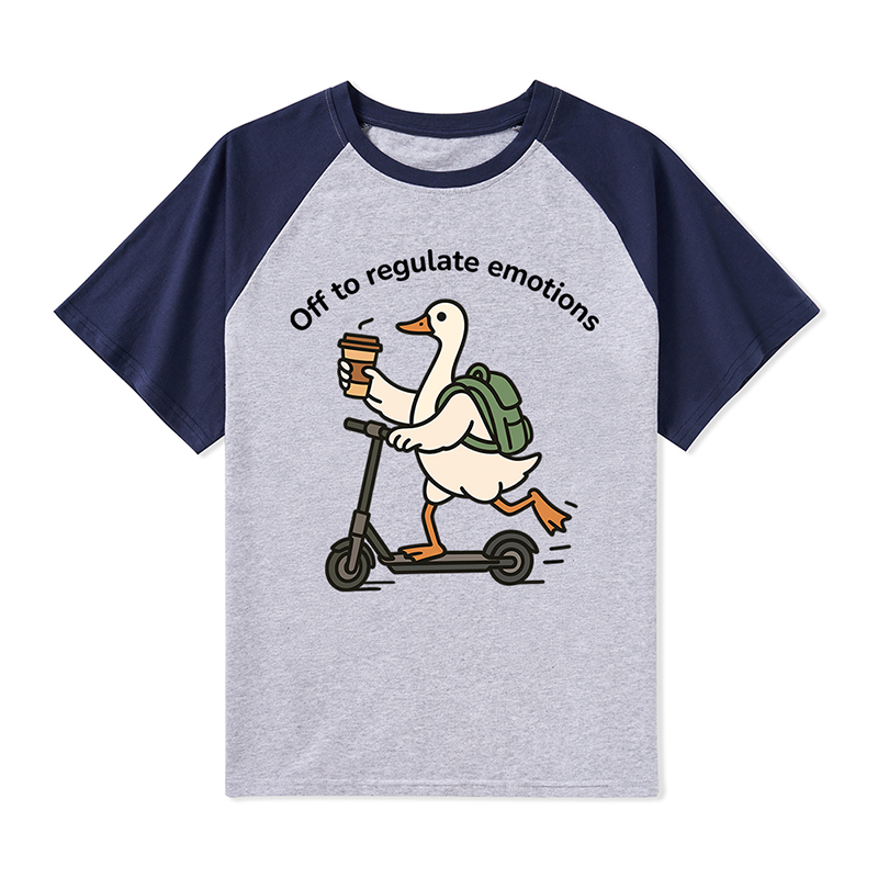 Off To Regulate Emotions Teacher Raglan T-Shirt