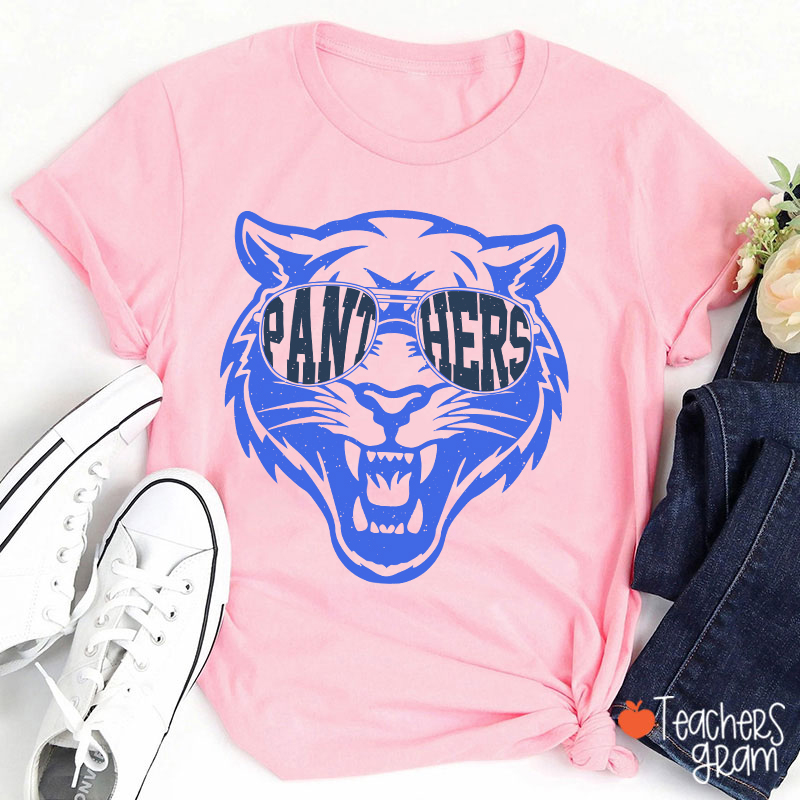 Personalized Glasses Mascot School Spirit Teacher T-Shirt