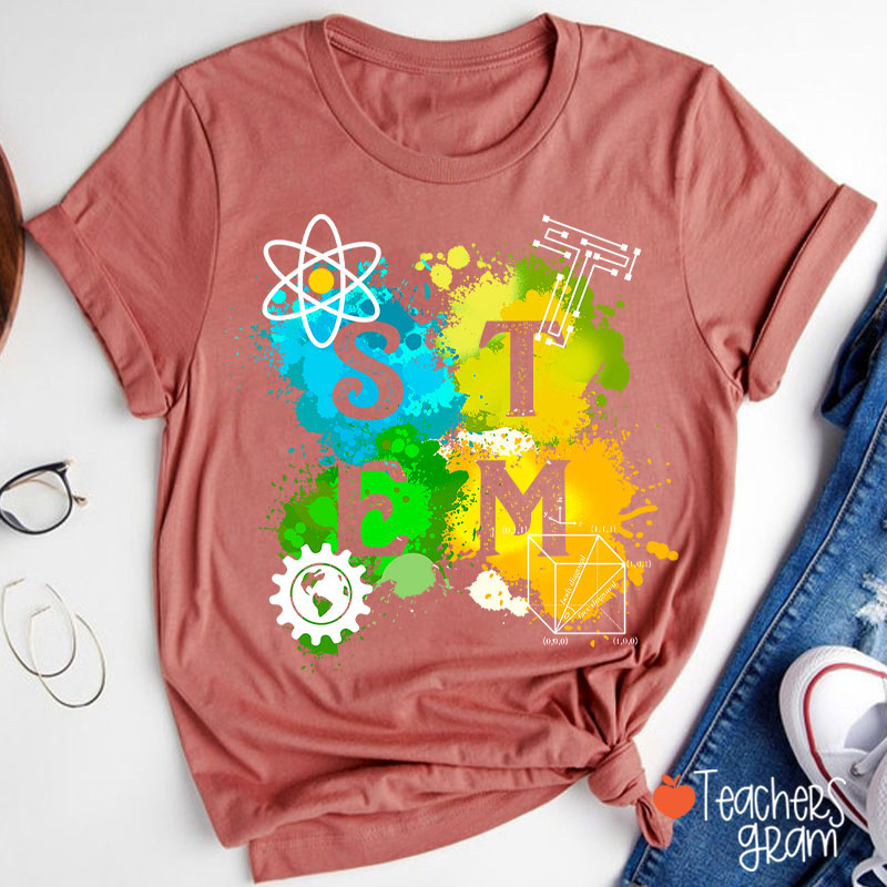 STEM Science Technology Engineering And Mathematics Teacher T-Shirt
