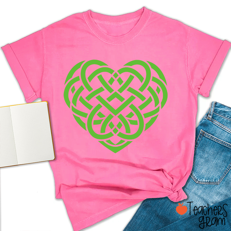 Celtic Heart St. Patrick's Day Teacher T-Shirt