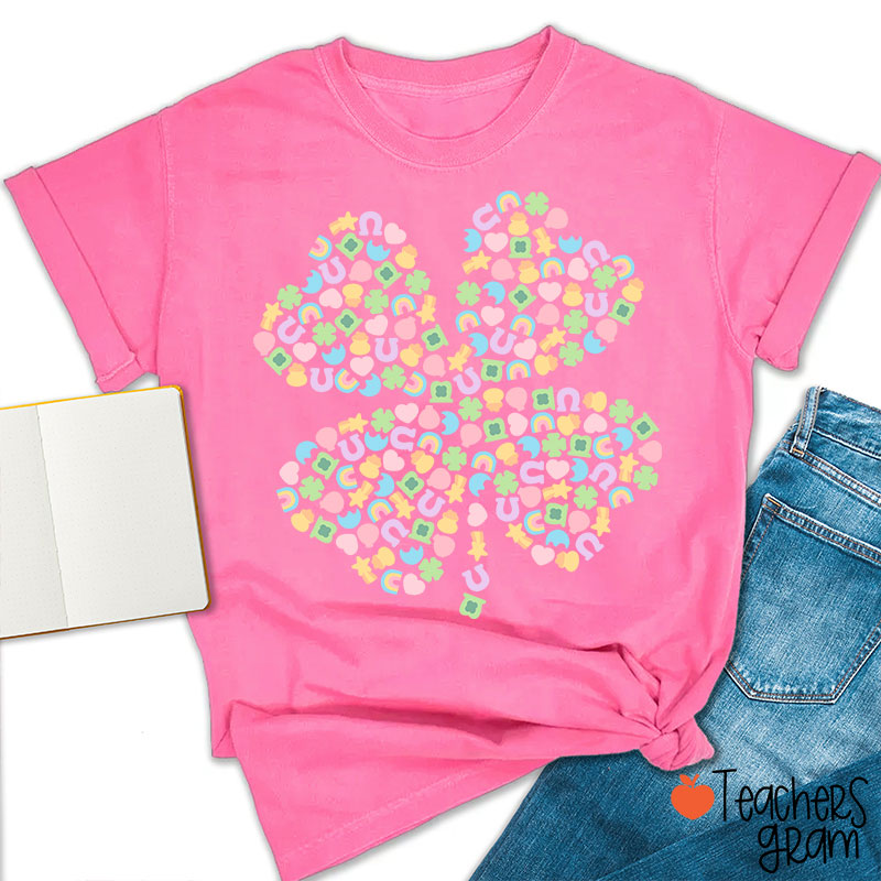 Lucky Charms Shamrock Teacher T-Shirt