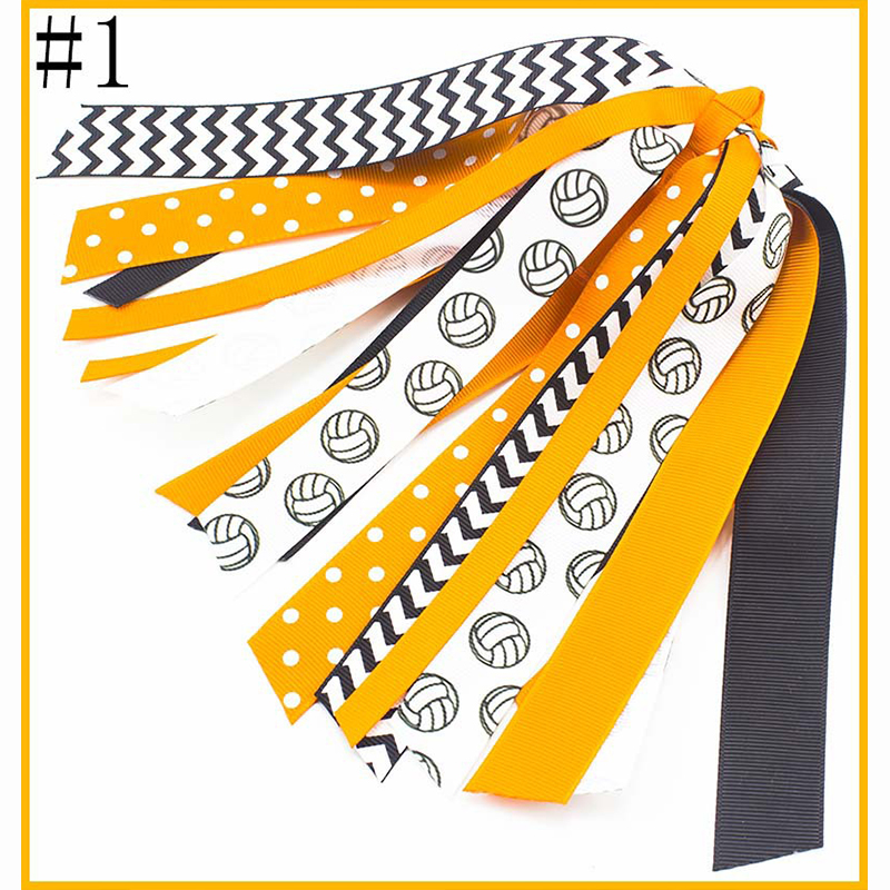 Soccer Ponytail Streamer Hair Ties