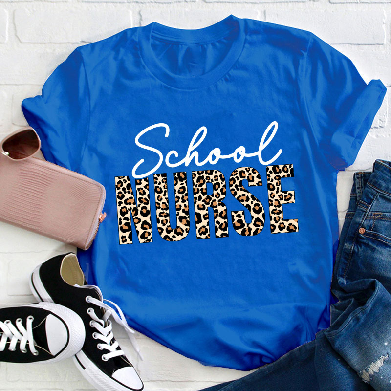 Leopard Print School T-Shirt