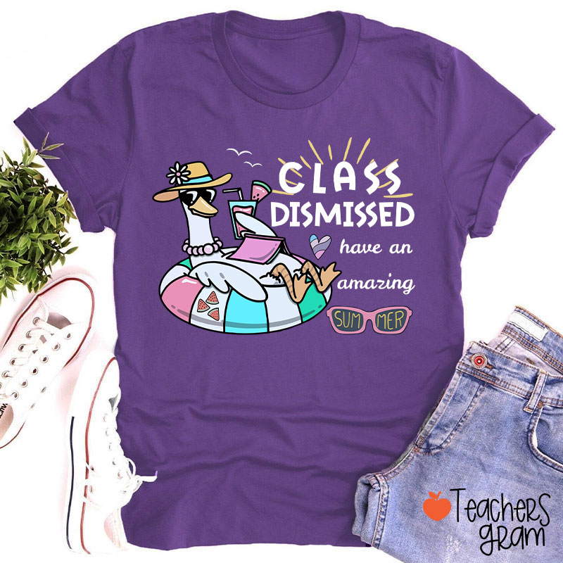 Class Dismissed Have An Amazing Summer Teacher T-Shirt
