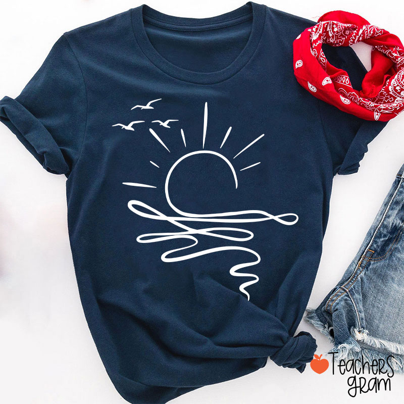 Comfort Colors Sun Ocean Teacher T-Shirt