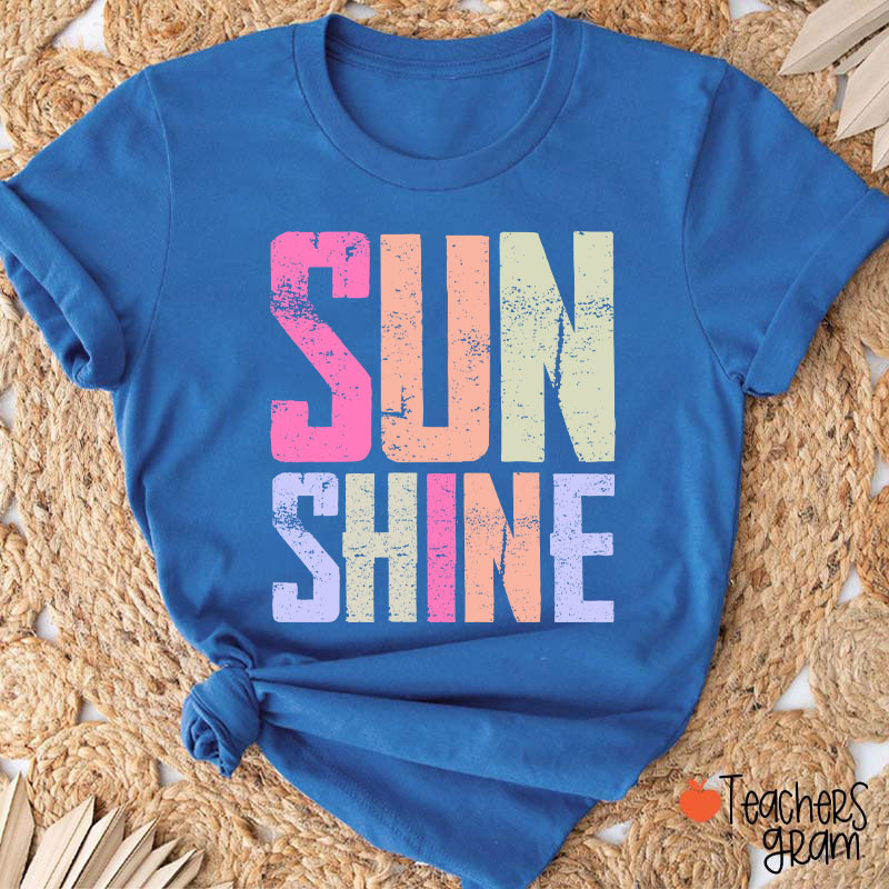 Sun Shine Summer Vibe Teacher T-Shirt