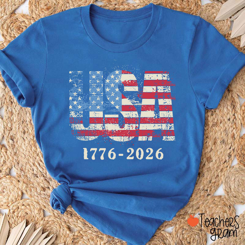 USA 1776-2026 Teacher T-Shirt