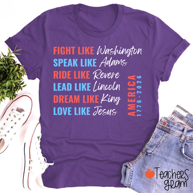 Fight Like Washington Teacher T-Shirt