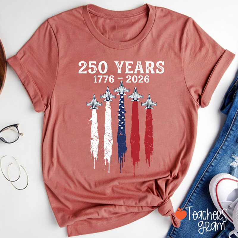 Patriotic Jet Fighter Teacher T-Shirt