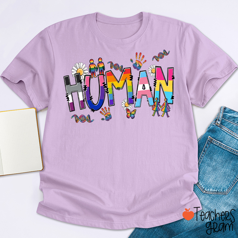 Human Pride Teacher T-Shirt