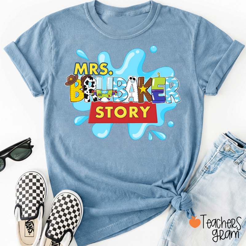 Personalized Name Your Story Teacher T-Shirt
