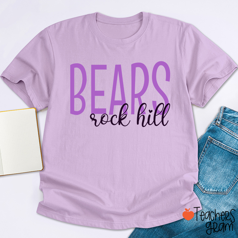 Personalized Mascot And Town School Team Spirit Teacher T-Shirt