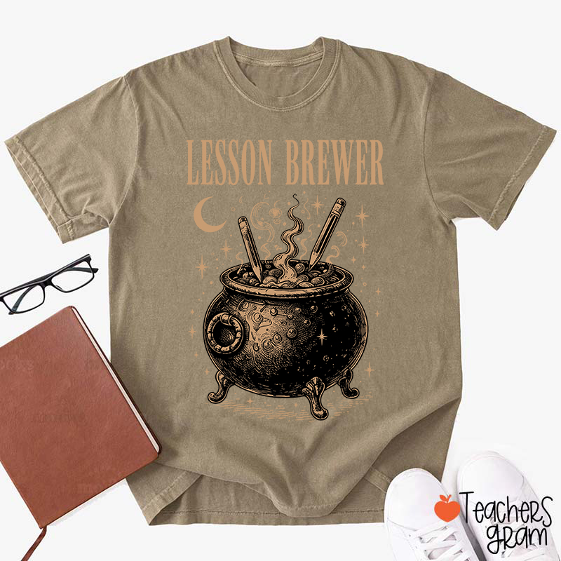 Personalized School Staff Vintage Halloween Vibes Teacher T-Shirt