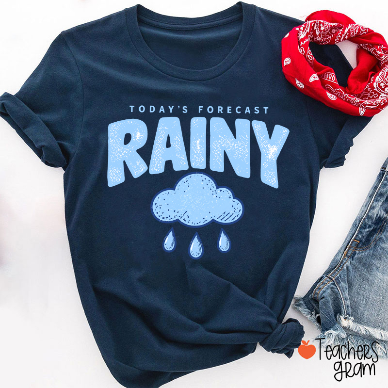 Personalized Fun Weather Report Crew Teacher T-Shirt