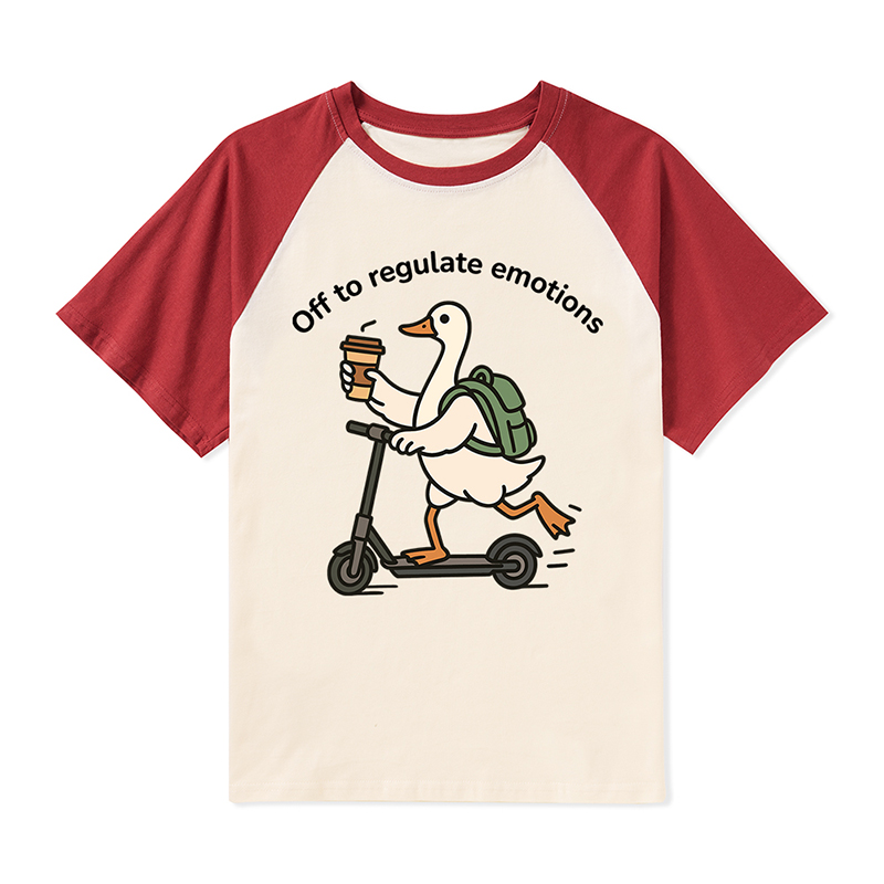 Off To Regulate Emotions Teacher Raglan T-Shirt