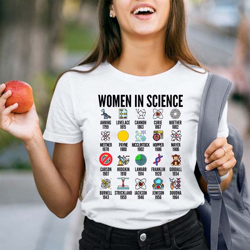 Women In Science Teacher T-Shirt