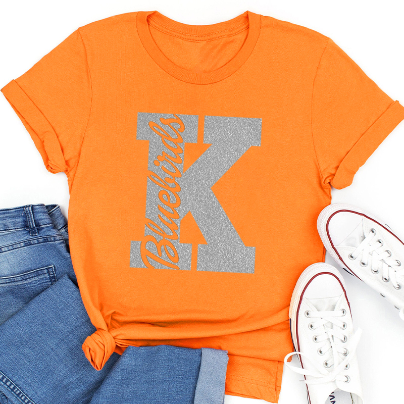 Personalized Glitter Team Name Teacher T-Shirt