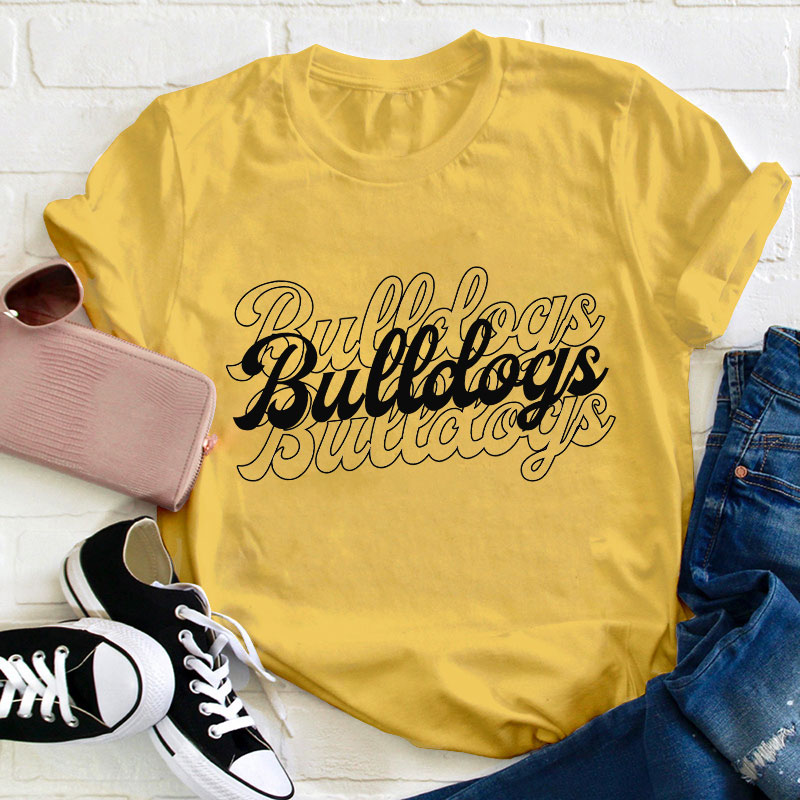 Personalized School Mascot Name Teacher T-Shirt