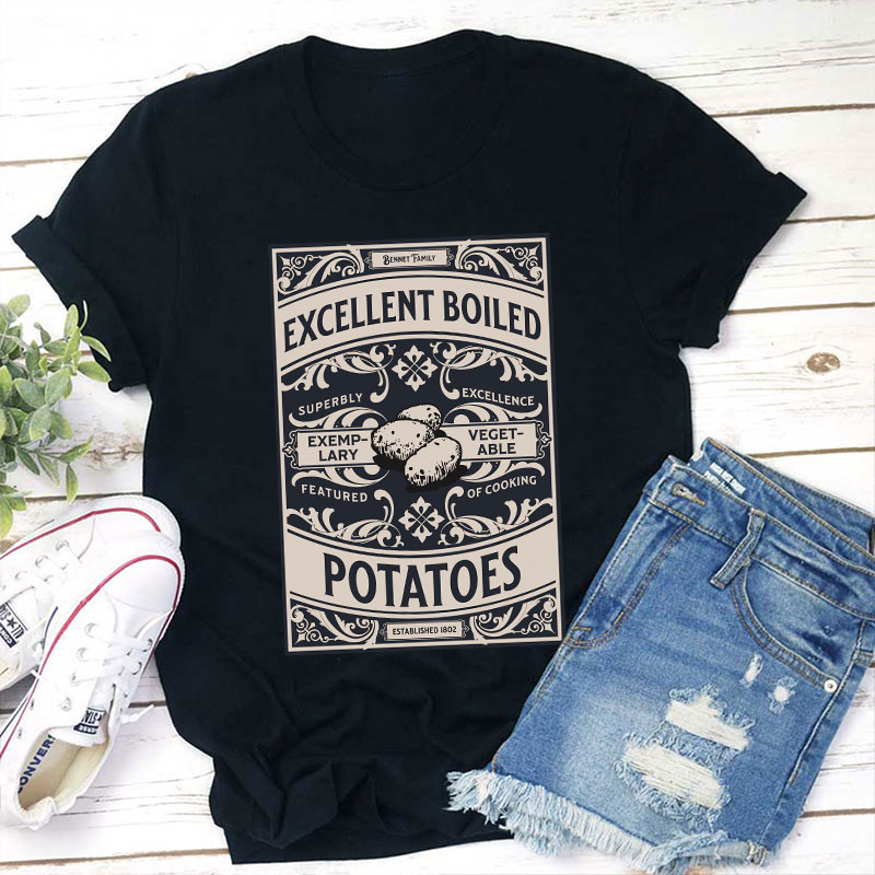 Excellent Boiled Potatoes Jane Austen Art Teacher T-Shirt Sale-Teachersgram
