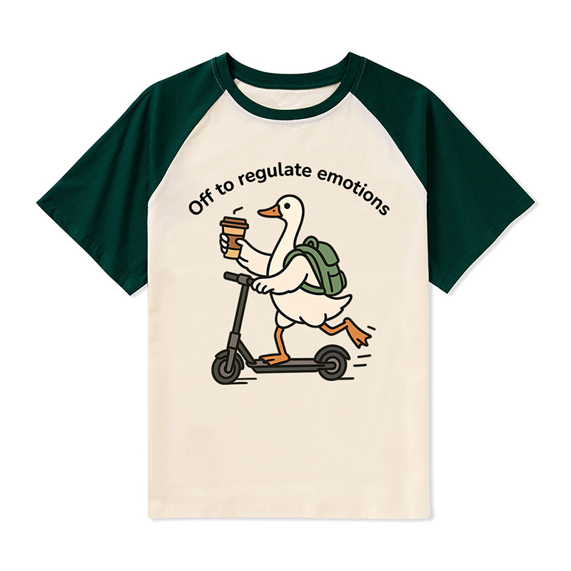 Off To Regulate Emotions Teacher Raglan T-Shirt