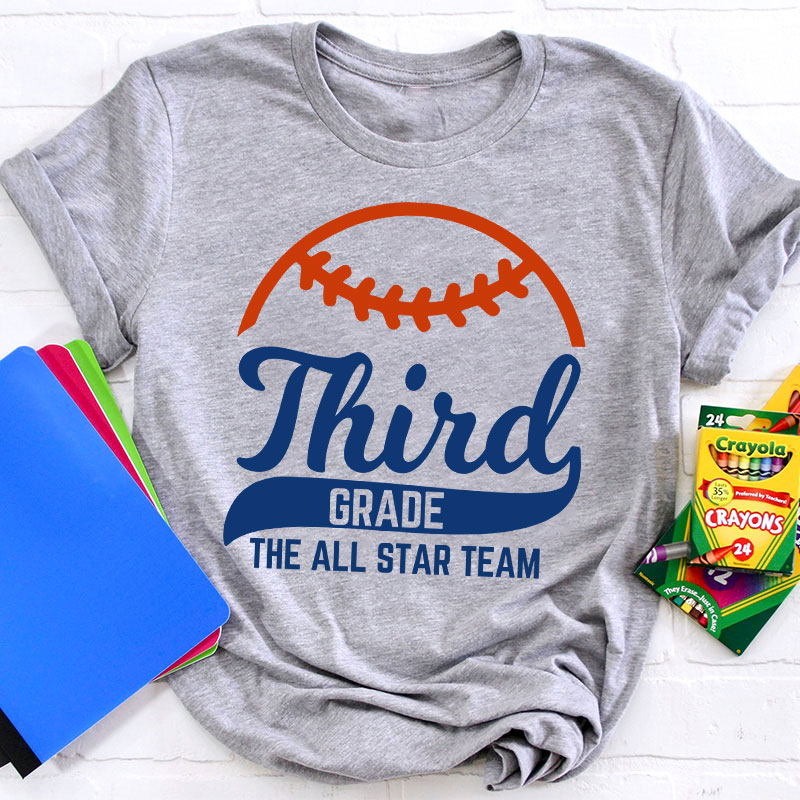 Personalized Baseball The All Star Team Teacher T-Shirt