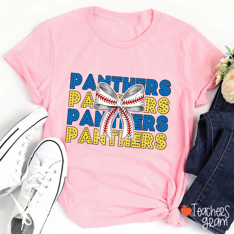 Personalized School Sport Bow Tie Teacher T-Shirt