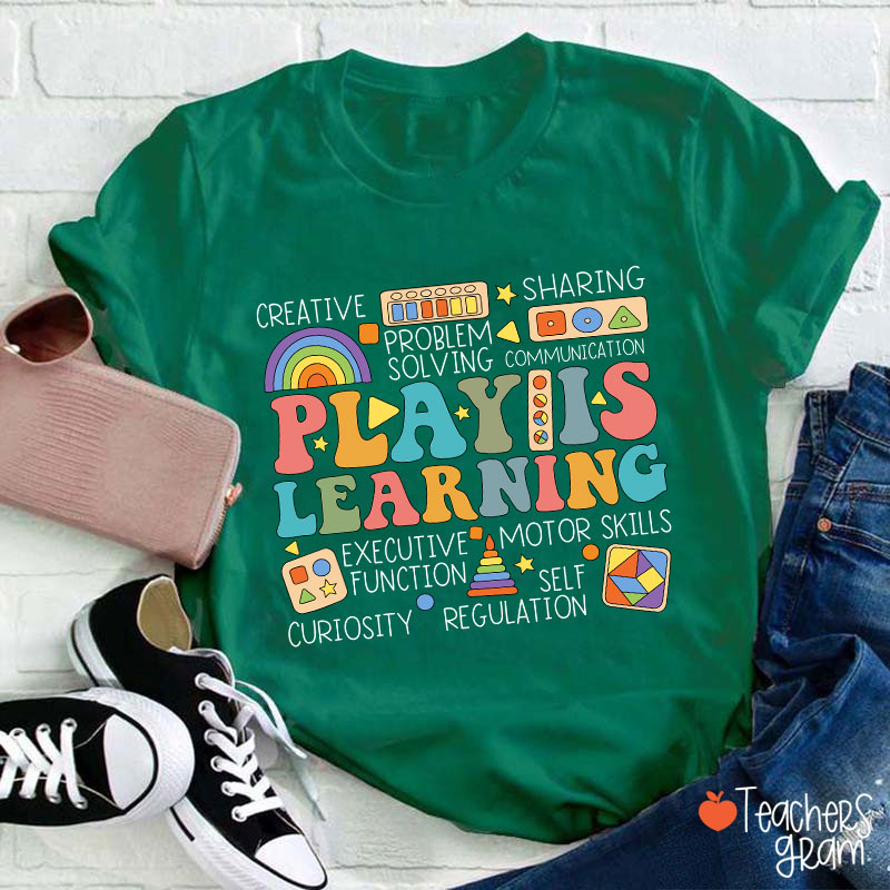 Play Is Learning Groovy Teacher T-Shirt
