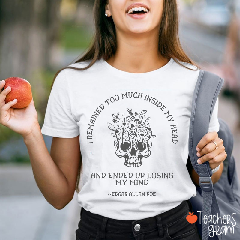 Edgar Allen Poe Dark Academia Teacher T-Shirt