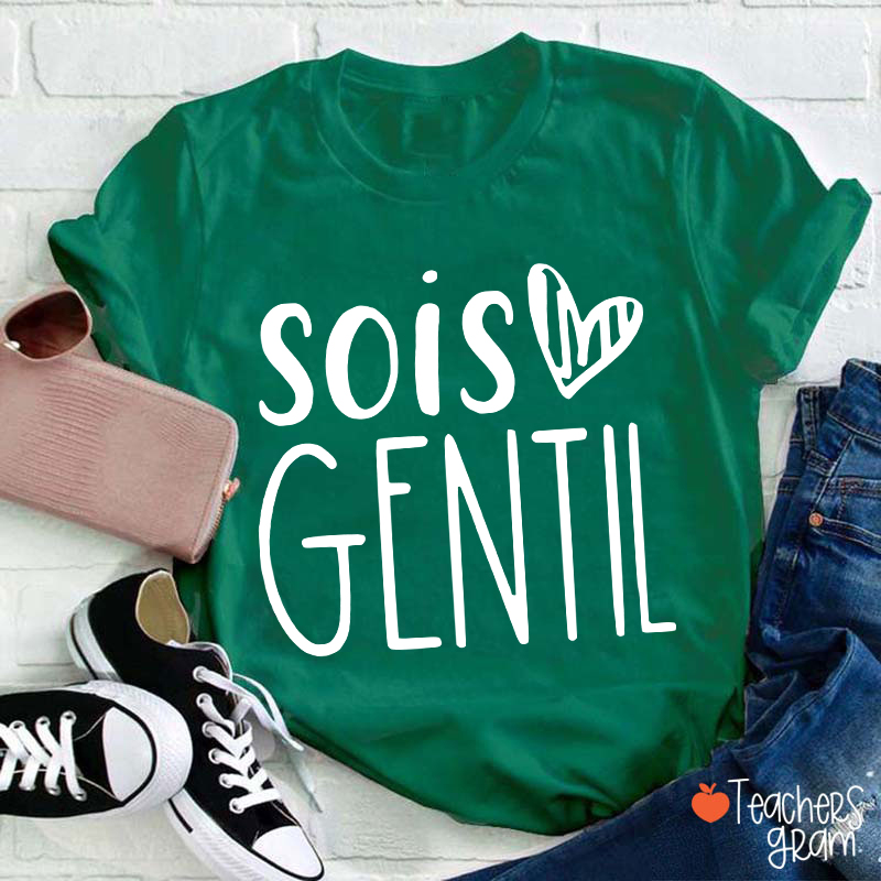 Sois Gentil French Teacher T-Shirt