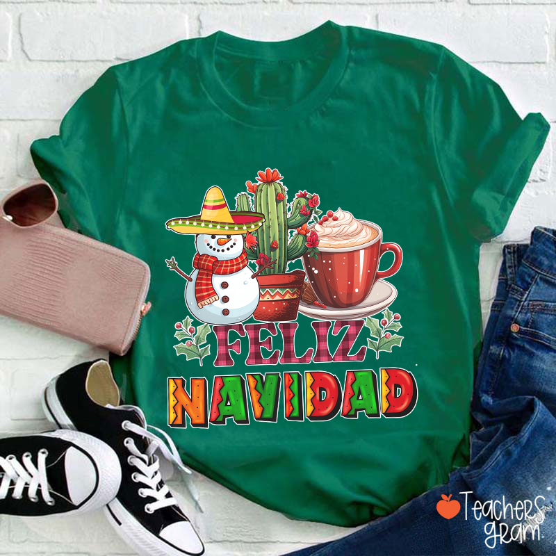 Feliz Navidad Spanish Teacher T-Shirt