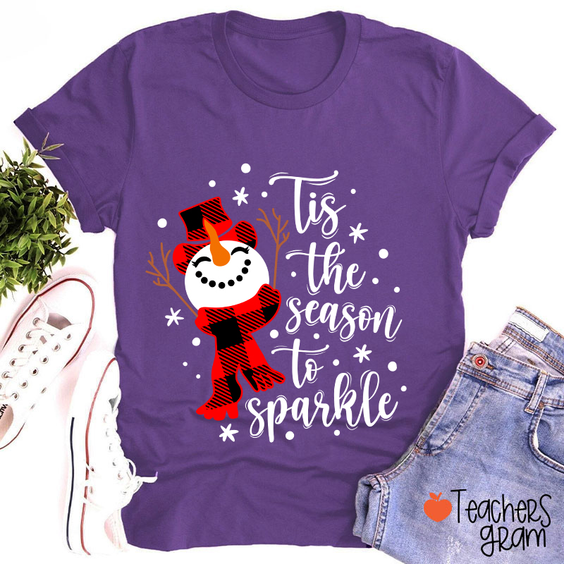 Tis The Season To Sparkle Teacher T-Shirt