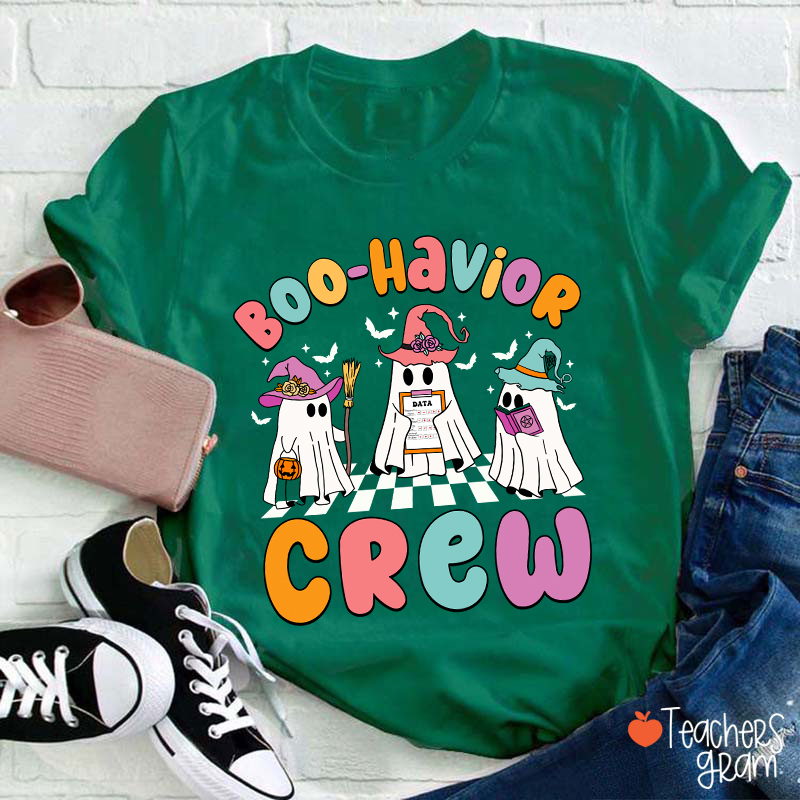 Boo Havior Crew Halloween Teacher T-Shirt