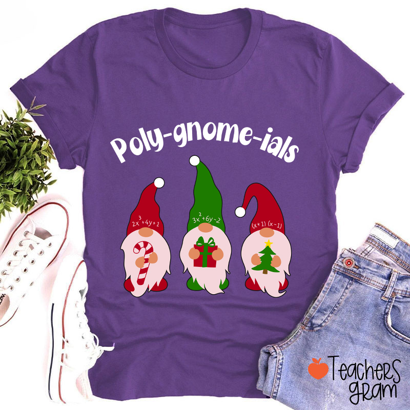 Poly Gnome Ials Math Teacher T-Shirt