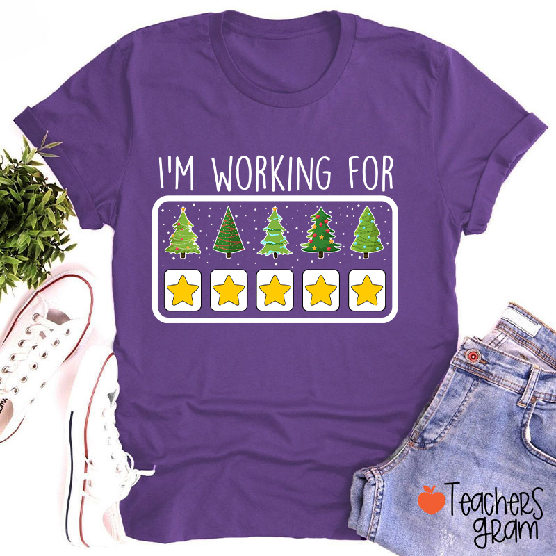 I'm Working For Christmas Break Teacher T-Shirt